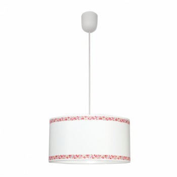 Distribuidor - Lâmpadas Diversas | Colgantes Infantil | COLGANTE CENEFA BLANCO/ROSA 1XE27 REGX35D Ref: 107393500